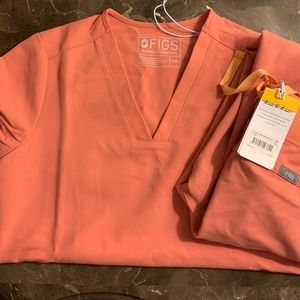 FIGS limited edition coral scrubs
